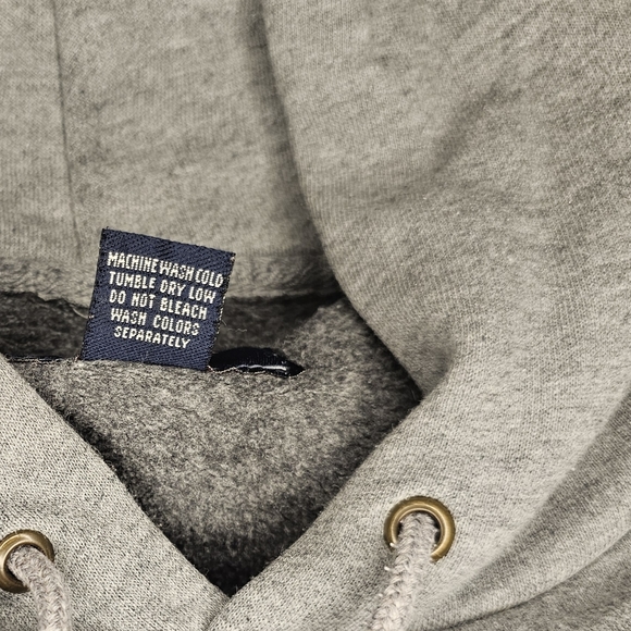 [JANSPORT] Gray Red River Hoodie Navy Blue Font《M》Vintage 2003 - Picture 11 of 11